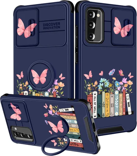 Miniatura 60 de Funermei Funda para teléfono Samsung Galaxy Note 10 Plus – Funda femenina bonita para niñas, diseño inspirador estético con funda para cámara