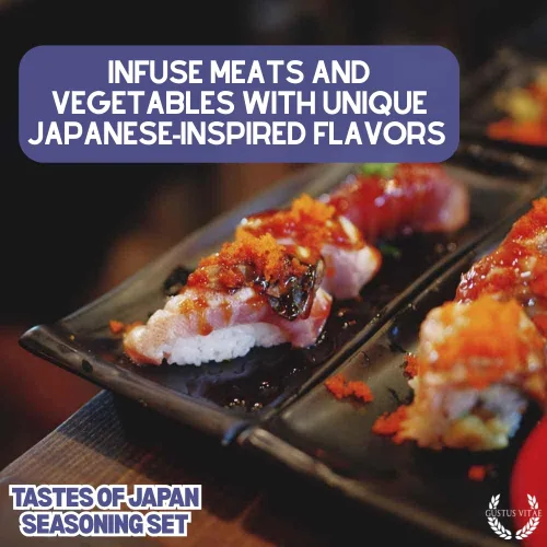 Miniatura 3 de Juego de regalo gourmet Japanese Seasonings – Tastes of Japan – Mezcla de especias artesanales – Paquete de seis – Sin OMG, totalmente natural, lote
