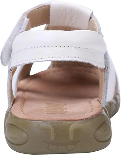 Miniatura 4 de DADAWEN - Sandalias deportivas de cuero para niños y niñas puntera cerrada para exteriores para bebés niños pequeños y grandes