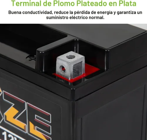Miniatura 4 de Weize YTX20L-BS - Batería de alto rendimiento para deportes de potencia - Sellada, libre de mantenimiento, AGM para motocicleta, ATV, UTV, moto