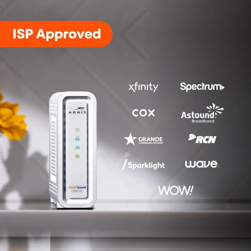 Miniatura 13 de ARRIS (SB6190) - Módem de cable - Módem Gigabit DOCSIS 3.0 32x8, [Consulta con tu proveedor la compatibilidad] 1 Puerto Gbps, Velocidad máxima