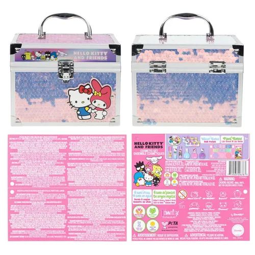 Miniatura 9 de Set de belleza de estuche de tren Barbie, kit de maquillaje para niñas, juego de maquillaje lavable real, maquillaje de juego, regalo de fiesta