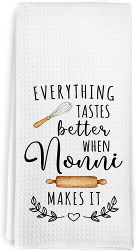 Miniatura 22 de Gigi - Toallas de cocina para el día de la madre, regalos de cumpleaños, para mujeres, abuelas de nietos, nietos, todo sabe mejor cuando Gigi lo