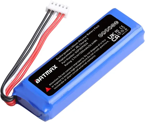 Miniatura 6 de Batmax Nueva batería de 3.7 V 7200 mAh GSP1029102A para JBL carga 3 altavoz Bluetooth portátil