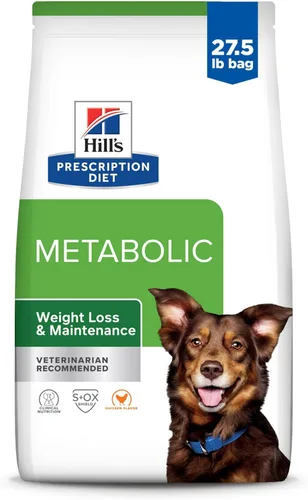 Miniatura 15 de Hill's Prescription Diet Metabolic Weight Management - Alimento seco para perros con fórmula de harina de cordero y arroz, dieta veterinaria, bolsa