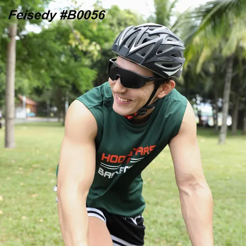 Miniatura 3 de FEISEDY Gafas de sol polarizadas béisbol marco ligero hombres mujeres deportes ciclismo sol gafas para MTB UV400 protección B0056