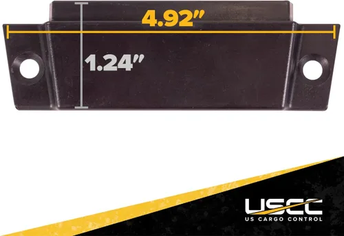 Miniatura 2 de US Cargo Control Tapas de extremo E para riel horizontal E-Track (paquete de 4), tapa protectora de extremo de plástico negro duradero para rieles