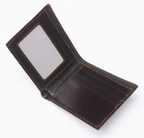 Miniatura 7 de Hombres Cool Eagle Wolf Caballo Totem Cuero Vaca Vertical Cartera Cremallera Multi-tarjeta Titular, Tótem de caballo, Minimalista