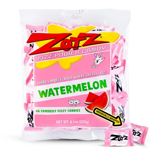 Miniatura 16 de Zotz Caramelos efervescentes a granel (surtidos, 46 unidades) - Caramelo duro envuelto individualmente - Surtido de 3 sabores de frutas, cereza