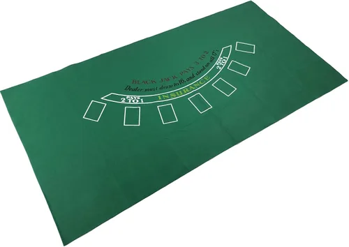 Miniatura 2 de Juego de mesa de ruleta de fieltro – 36 x 72 pulgadas, rectangular, estilo Las Vegas, color verde, para póquer, ideal para juegos de póquer, eventos