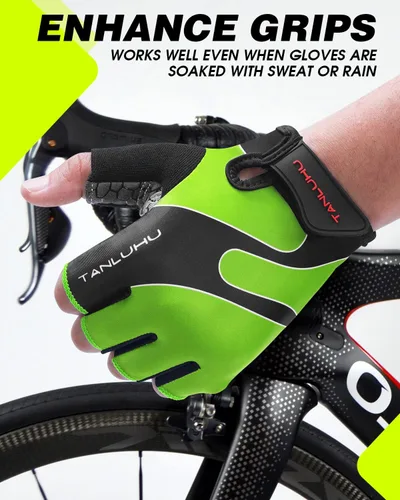 Miniatura 3 de Tanluhu - Guantes de ciclismo para hombre y mujer