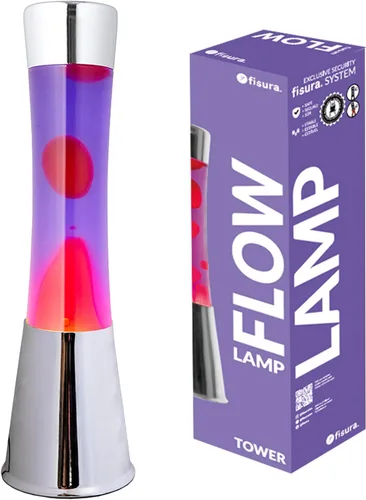 Miniatura 16 de Fisura - Lámpara de movimiento líquido de 15.5 pulgadas, cera roja, luz ambiental retro decorativa, luz nocturna para dormitorio, lámpara de magma