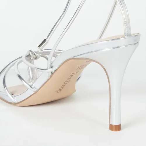 Miniatura 3 de The Drop Sandalias de tacón con tiras y cordones Archie para mujer