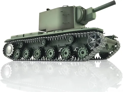 Miniatura 2 de TOUCAN RC HOBBY US en stock Henglong 1/16 actualizado 7.0 Soviético KV-2 RTR RC Tank Gigant 3949 Metal Tracks BB Airsoft que disparar balas BB