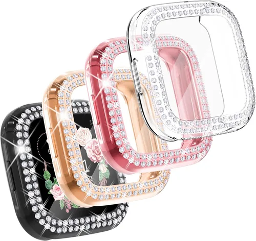 Miniatura 14 de CHANCHY Paquete de 10 fundas protectoras de pantalla compatibles con Fitbit Versa 2, funda protectora completa de TPU suave cubierta parachoques