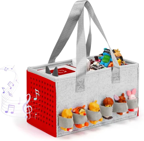 Miniatura 8 de Estuche de transporte para Toniebox Bolsa de viaje para Tonies Starter Set y reproductor de audio, bolsas portátiles de tela de fieltro