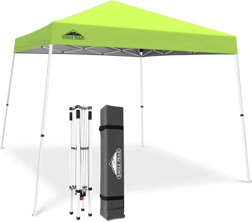 Miniatura 37 de Eagle Peak - Pérgola plegable (10.0 x 10.0 pies), patas inclinadas, de tela, para exteriores, fácil de montar, Negro