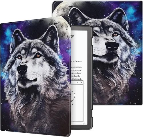 Miniatura 36 de Funda para Kindle básico de 6 pulgadas (11.ª generación), múltiples ángulos, piel sintética, delgada, con función de encendido y apagado automático