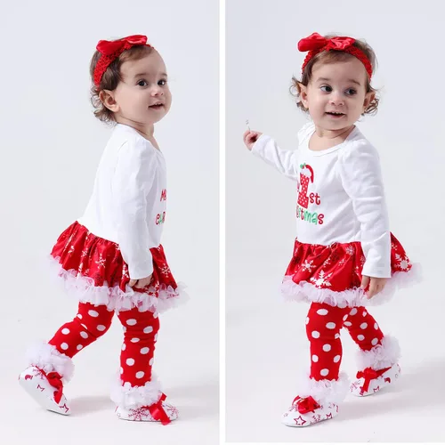 Miniatura 3 de Lausana - Ropa de bebé para niña, mameluco, tutú, calentadores, zapatos, diademas, trajes de vestir para niña (0-24 meses)