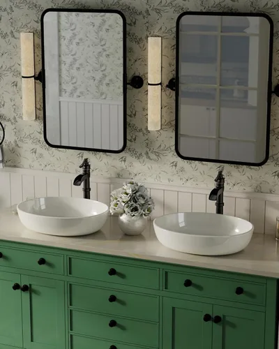 Miniatura 7 de Homevacious Fregadero de cascada de bronce aceitado alto negro de una sola manija lavabo de baño con montaje de drenaje desplegable Lavabo mezclador