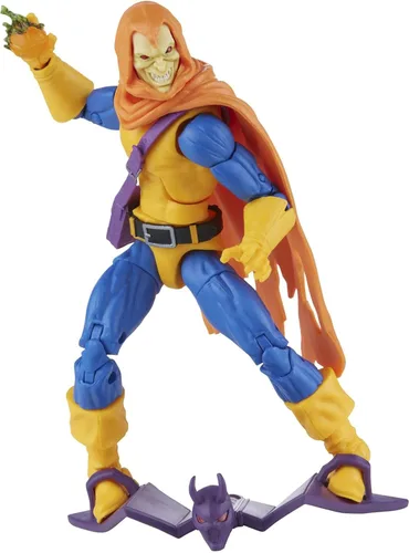 Miniatura 7 de Marvel Legends Series Spider-Man - Figura de acción Hobgoblin de 6 pulgadas, diseño inspirado en Toy Biz, incluye 3 accesorios: planeador, bomba