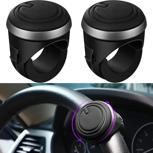Perillas giratorias para volante Buddy del volante con rotación de 360 grados Perillas suicidas para volante con superficie de silicona y