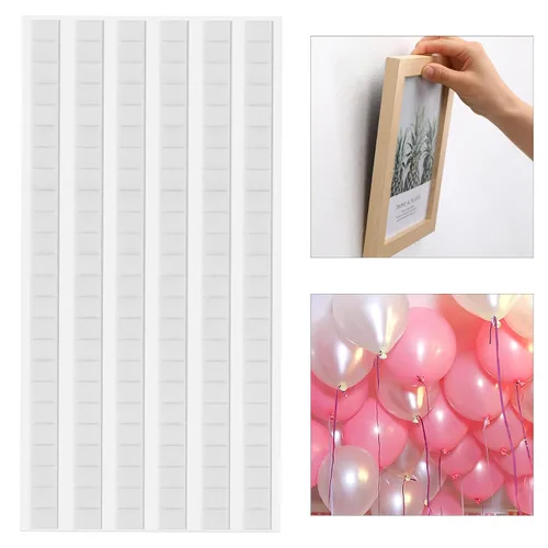 JULBEAR - 144 piezas de masilla adhesiva para póster, pegajosa para pared, para colgar pósteres, fotos, notas, decoración - Blanca