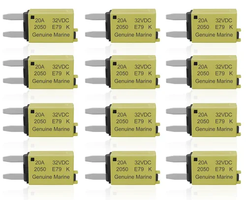 Miniatura 11 de Kit surtido de fusibles de cuchilla de perfil bajo con reinicio manual ATM, fusibles de cuchilla mini 5A 6A 7.5A 10A 15A 20A 25A 30A Amp, fusibles