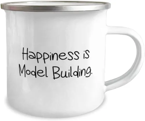 Miniatura 2 de Brilliant Model Building - Taza de 12 onzas para caravana, diseño de felicidad, regalos para amigos, regalo de amigos, para construcción de modelos