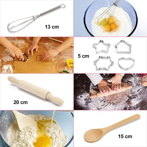 Miniatura 3 de Regalos para niñas y niños de 2 a 8 años, set de disfraz de chef para niños, delantal para niñas pequeñas, regalos de cumpleaños de Navidad
