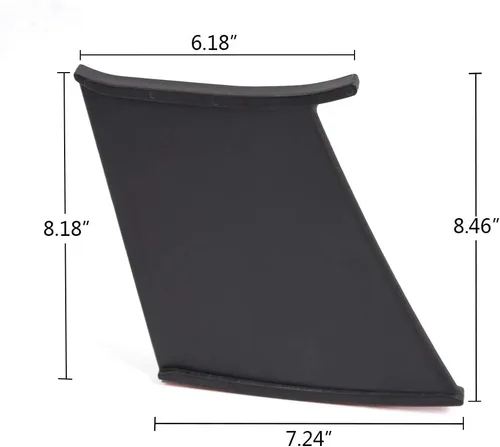 Miniatura 2 de CHEDA Alerón de ala de tapa trasera del maletero, compatible con Perrin SubaruWRX STi 2002-2007, 4 piezas, negro