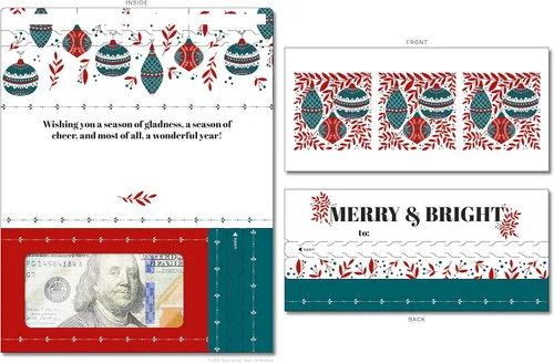 Miniatura 67 de Tarjeta de boda, con dos aperturas de tira para desgarrar, con ventana de plástico transparente que deja ver dinero, cheques o tarjetas de regalo