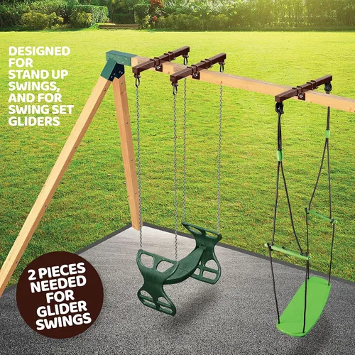 Miniatura 2 de Swurfer Soporte de conversión Swingset, sin árbol, sin problema, convierte tu columpio en un Swurfset, soporte para planeador de caballos resistente