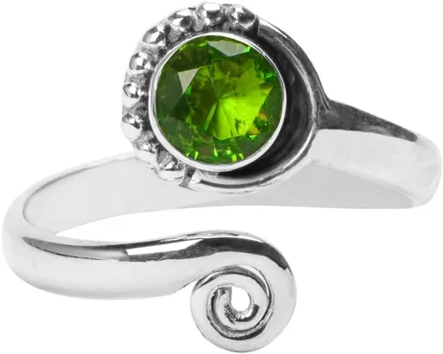 Miniatura 78 de Gemstone Stone Toe Ring 925 Sterling Silver Feet Body Jewellery Handame Toe Ring Gemstone Adjustable Toering For Girls Women Gift Jewellery