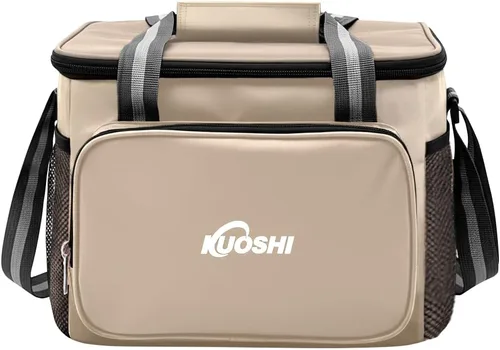 Miniatura 12 de Lonchera térmica aislada de 14 litros para hombres y mujeres, bolsa refrigeradora a prueba de fugas con forro de carcasa dura y bolsa tipo tote