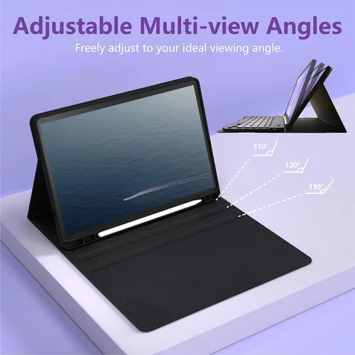 Miniatura 6 de Funda de teclado para Samsung Galaxy Tab S6 Lite de 10.4 pulgadas (SM-P620/P625/P613/P619/P615/P610), funda para tableta con retroiluminación de 7