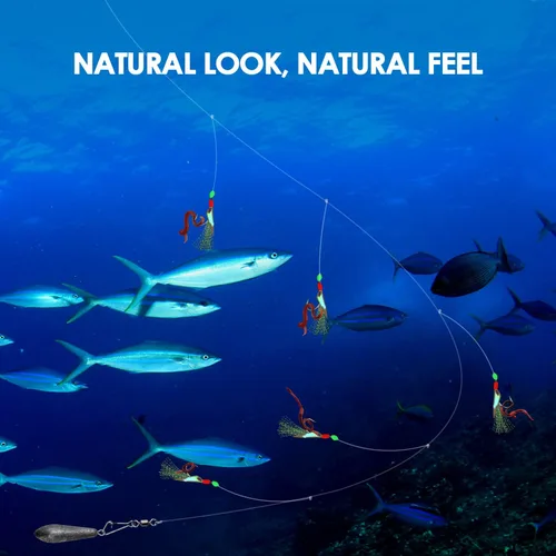 Miniatura 5 de 10 plataformas de pesca de mar preatadas con cuentas luminosas biónicos para insectos voladores, 10