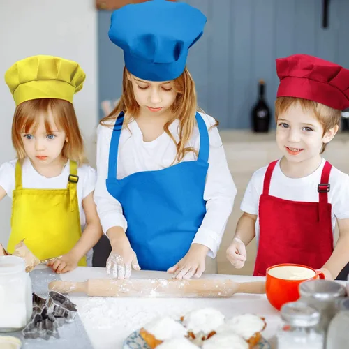 Miniatura 5 de Tamicy Juego de gorro y delantal de chef para niños de 10 piezas