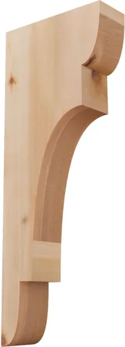 Miniatura 119 de Ekena Millwork COR04X12X12NEB00RWR 4 pulgadas de ancho x 12 pulgadas de profundidad x 12 pulgadas de alto New Brighton Rough Sawn Corbel, cedro rojo