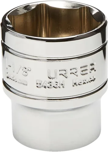 Urrea 5436H - Enchufe cromado de 6 puntos y 1-1/8 pulgadas