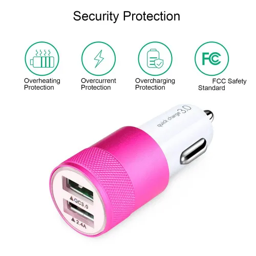 Miniatura 3 de [5.4A/30W] Cargador rápido de coche tipo C cable de 6 pies compatible con Moto G10 G9 G8 G7 Power Plus Play, Edge/G Power/Stylus/Razr/One 5G
