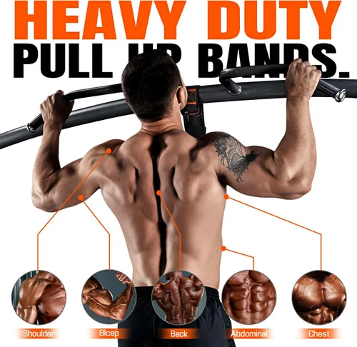 Miniatura 2 de Pull Up Assistance Bands, Resistance Bands with Handles, Heavy Duty Pull Up Bands for Home Gym, Height Adjustable Chin Up Bar Assist Bands for Arm