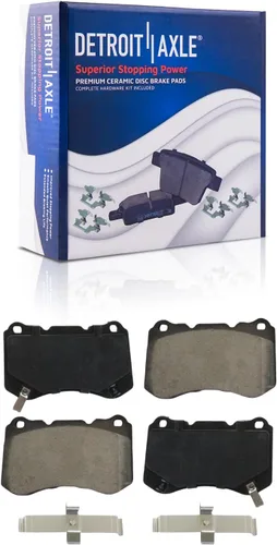 Miniatura 8 de Detroit Axle - Pastillas de Freno Delantero Izquierdo Reemplazo de Pinza de Disco para Dodge Ram 1500 Dakota Mitsubishi Raider - Juego de 3 piezas