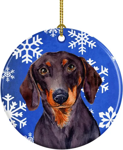 Miniatura 25 de Caroline's Treasures Cavalier Spaniel - Adorno de cerámica para colgar en el árbol de Navidad, para el hogar, Navidad, fiestas, regalo, 3 pulgadas