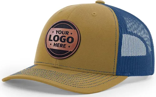 Miniatura 47 de Sombrero de parche de cuero de camionero personalizado grabado con láser
