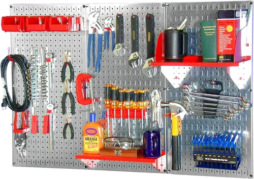 Miniatura 30 de Organizador de herramienta control de pared 30-wrk-400wb estándar panel perforado mesa de trabajo de metal, 30-WRK-400 BB Negro