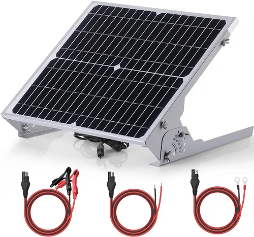 Miniatura 11 de SUNER POWER 10 W 12 V Cargador de Batería Solar y Mantenedor, Controlador de Carga Smart MPPT Incorporado, Soporte de Montaje Ajustable, Kits