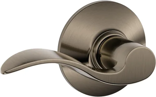 Miniatura 84 de SCHLAGE - Manija de puerta Accent con cerradura de paso libre para pasillo y armario en bronce antiguo - F10 ACC 716 Bronce Envejecido