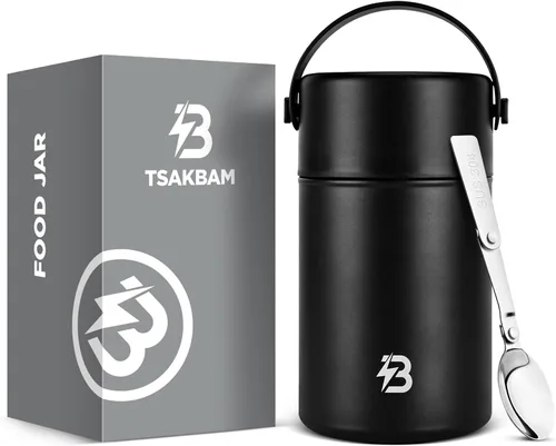 Miniatura 11 de Termo para comida caliente, frasco térmico para sopa de almuerzo de 29 onzas, recipiente aislado de boca ancha para comida caliente con cuchara