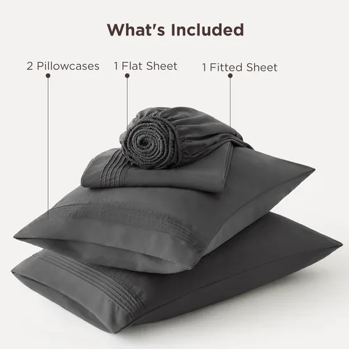 Miniatura 7 de Bedsure - Juego de sábanas queen para dormitorio, extrasuaves y transpirables con fundas de almohada, 4 piezas, esquinas profundas para colchones